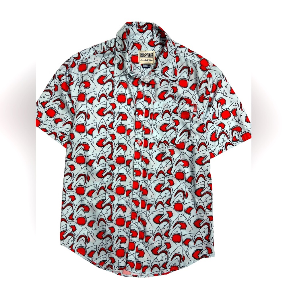 Men’s Shark-Print Shirt